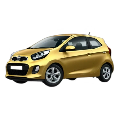Golden Kia picanto sticker