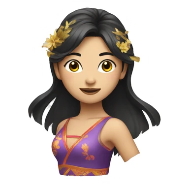 Asian dancer  sticker