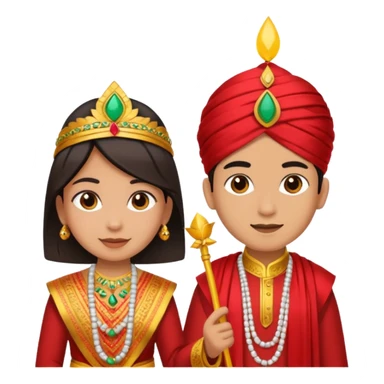 ১৬ডিসেম্বর উপলক্ষে শুভেচ্ছা । A banner is standing with a boy on one side and a girl on the other. sticker