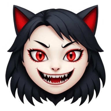 neko-girl evil sticker
