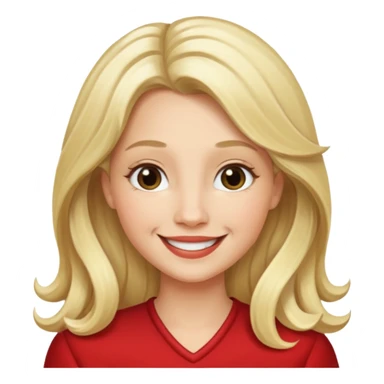 Mom Noel chrtismas hair blonde long sticker