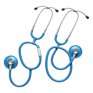 generate a stethoscope background free icon, with the best quality possible, include the blue color, and make it look like a ios icon ( not realistic) sticker