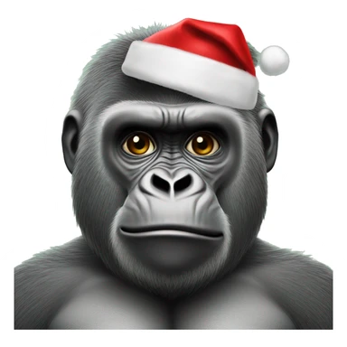 Gorilla in a santa suit ￼ sticker