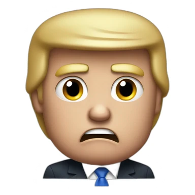 angry trump sticker
