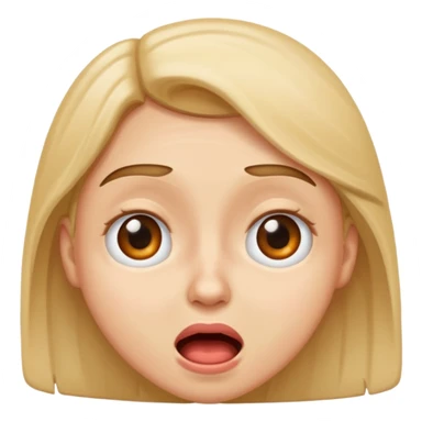 Eye roll while cringing sticker