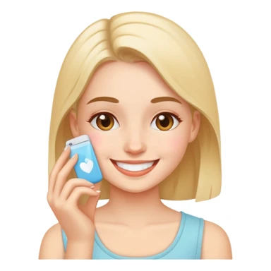 Girl doing self care  sticker