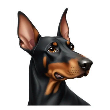 Two different Doberman  sticker