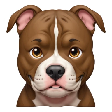 brindle pitbull emoji sticker