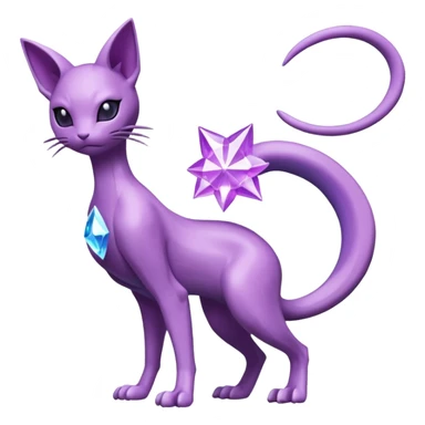 Mewtwo-Mew-Espeon-Fakémon-hybrid-creature (full body)  sticker