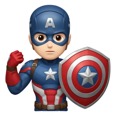 Capitan america con lo scudo del Milan sticker