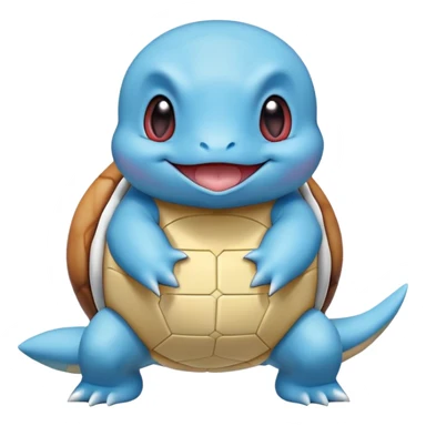 Squirtle with tongue out sticker