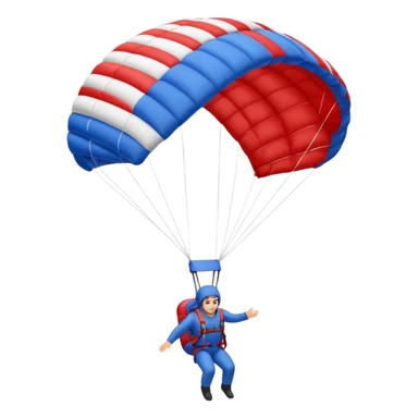 parachute landing sticker