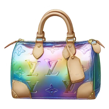 Iridescent Louis Vuitton bag sticker
