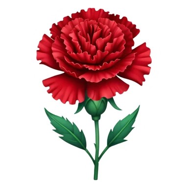 Red carnation sticker