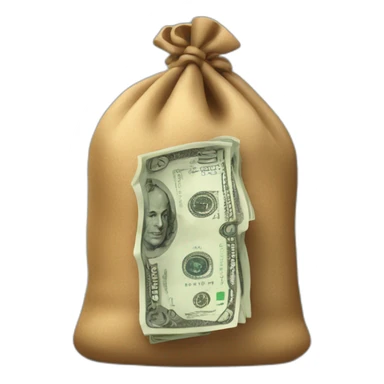 un ladron con una bolsa de dinero en el hombro sticker