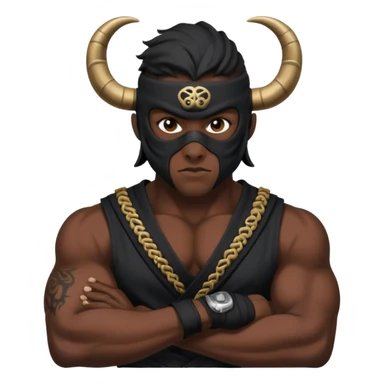 🥷🏾 usando este emoji crea otros que tengan los simbolos del zodiaco sticker