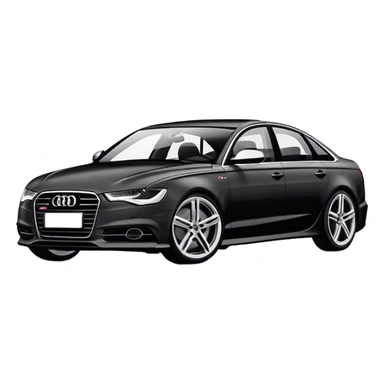 Audi A6 Matt Black C7 sticker