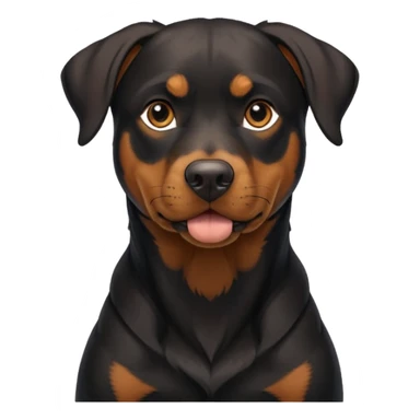 black and tan doberman rottweiler mix sticker