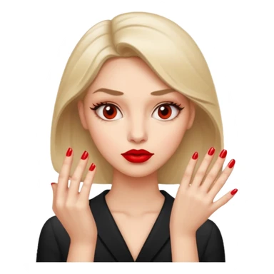 Make a combo of 🤨💅👄 sticker