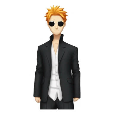 Ichigo Kurosaki wearing expensive clothes sticker