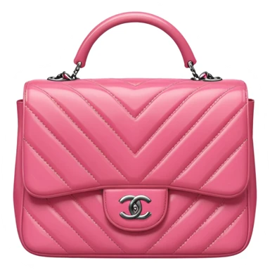 a pink Chanel purse sticker