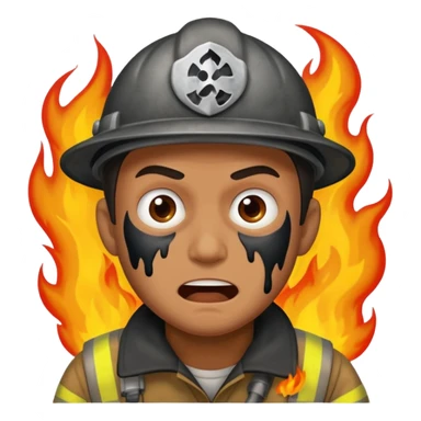 Tam ölecekken ateşten kurtulan adam sticker