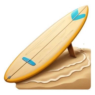 Surfboard Stuck with sand sticker