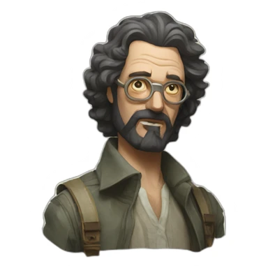 harry dubois disco elysium sticker