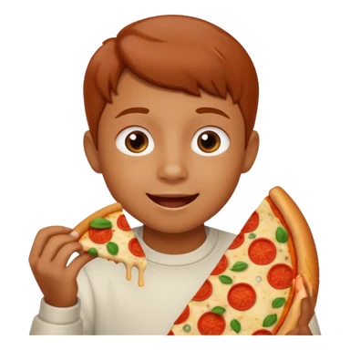 Child Eating Pizza sticker