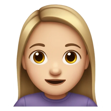 Autistic girl with Down syndrome  sticker