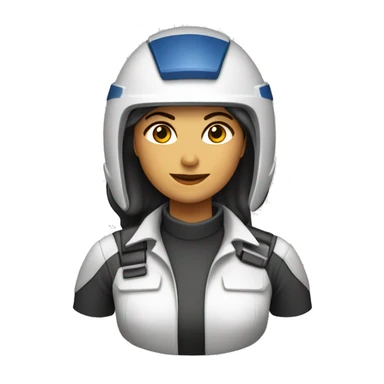 capacete de segurança branco mulher sticker