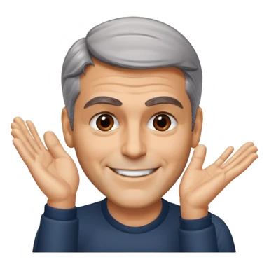 George clooney head slap sticker