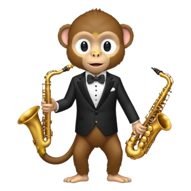 monkey Musician sticker