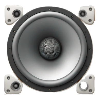 A loudspeaker with a smiley face on it sticker