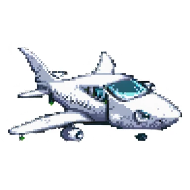 shark-airplane hybrid sticker