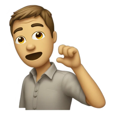 homme qui fait un dab sticker