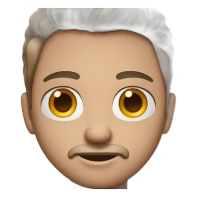 Homme avec coeur dans les yeux sticker