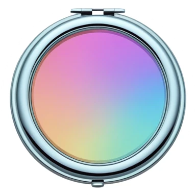 Iridescent compact mirror sticker