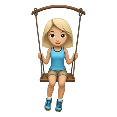 swing hike lightskin girl  sticker