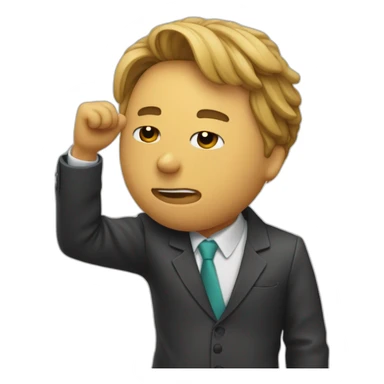 un mec qui fait un dab sticker