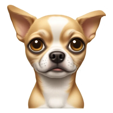 pouting chihuahua with sad puppy dog eyes  sticker