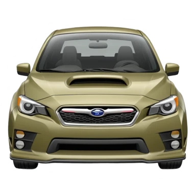 khaki grey Subaru sti sticker