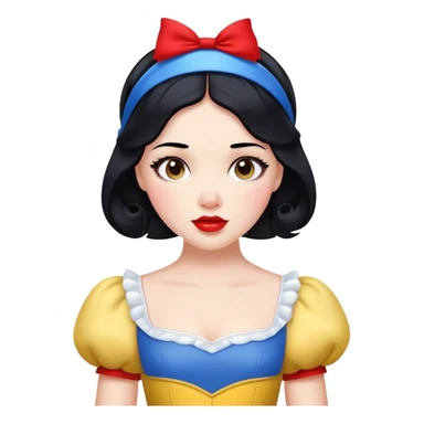 Snow White princess sticker