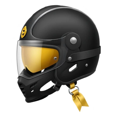 Rider helmet black matte at the back theres ribbon attached for female rider it is a full face only do not include the lady sticker