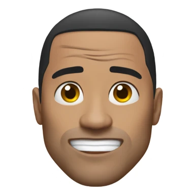 The rock raised eyebrows sticker