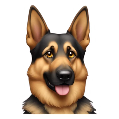 Berger allemand avec des Cœur dans les yeux sticker