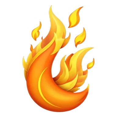 Asme fuego soplando por el viento sticker