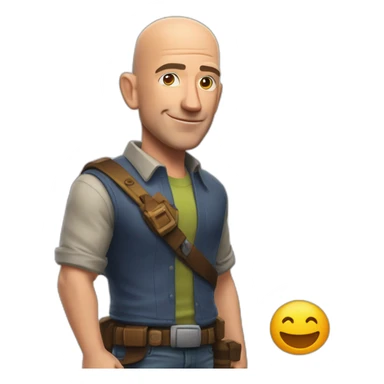 Jeff bezos qui joue a firtnite sticker