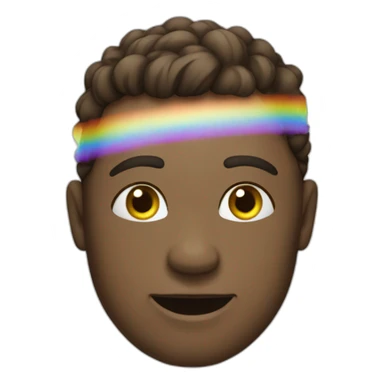 Loughing rainbow sticker