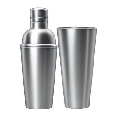 Metal Boston cocktail shaker sticker